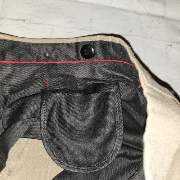 Hamilton House Dress Pants Mens 36×28 Straight Leg Pleated Front Khaki - Picture 10 of 12